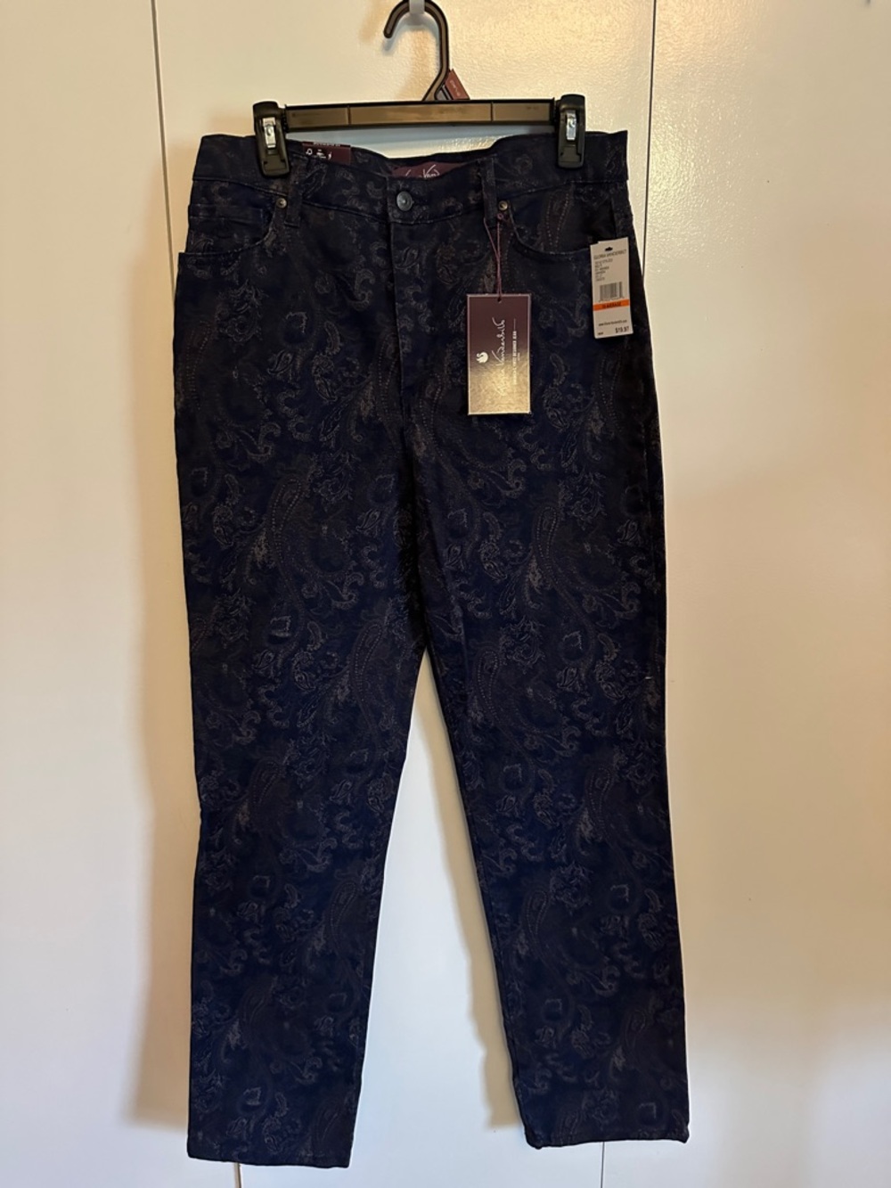 Gloria Vanderbilt Navy Paisley Women’s Stretch Jeans